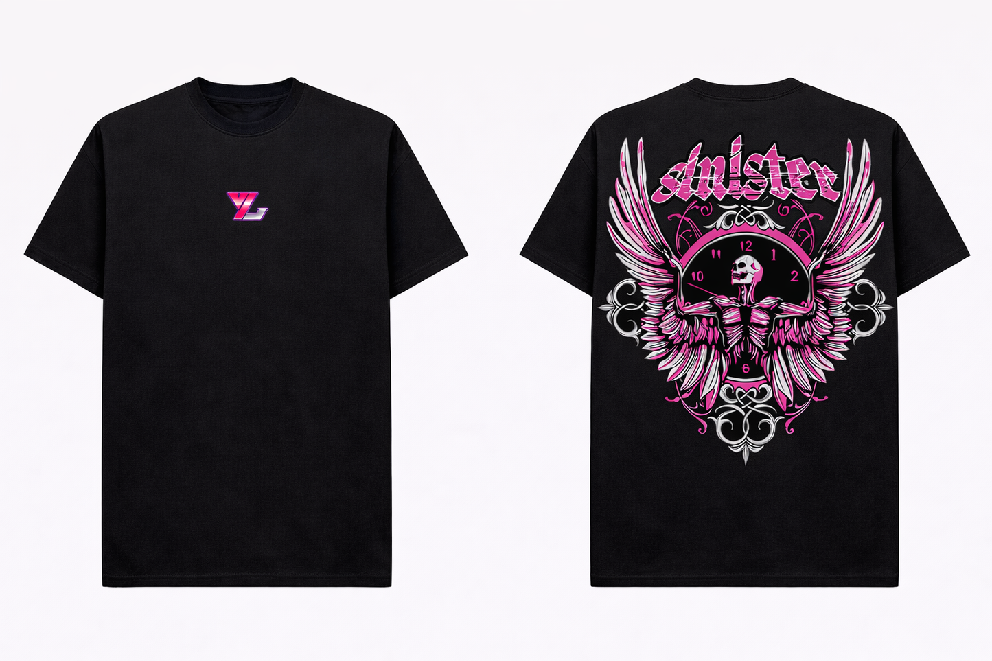 Sinister Time Tee – Black