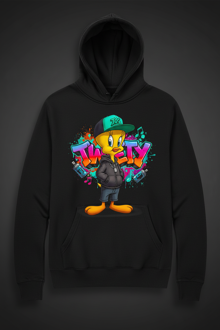 Hoodie Negro Tweety
