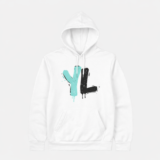 Hoodie YL Street Drip – White Edition