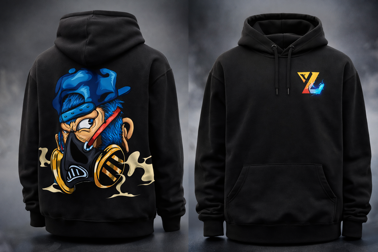 GAS MONKEY  – BLACK HOODIE
