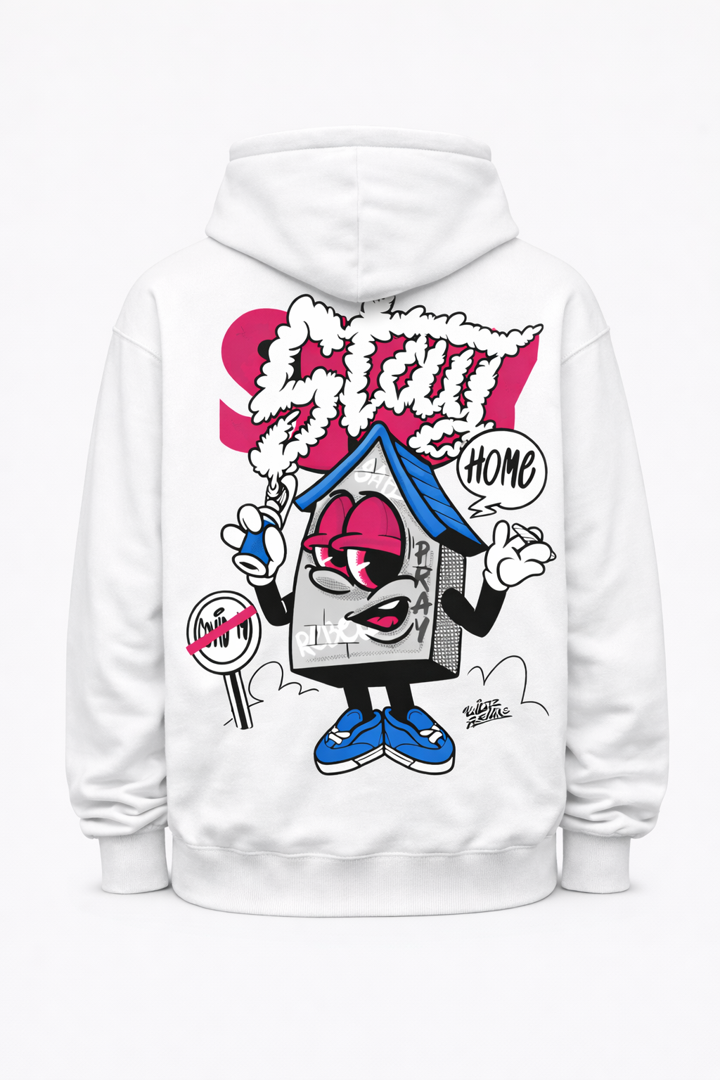 Stay Home Hoodie – White