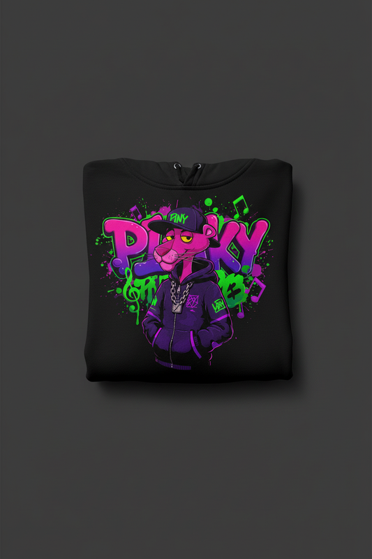 Hoodie Negro Pink Panther