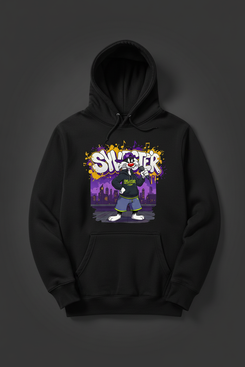 Hoodie Negro Sylvester